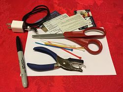 Photo of tools you will need to label your wall warts